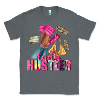 Charcoal Heather lady hustler afro high heels Classic Tee - NancyCooperArtShop