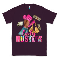 Plum lady hustler afro high heels Classic Tee - NancyCooperArtShop