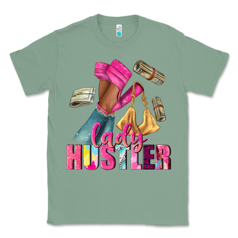 Lady Hustler Afro High Heels Classic Tee by NancyCooperArtShop | Teevron