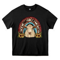 Black charolais  rainbow Heavy Core Tee - JahusDesignShop