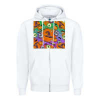 White Halloween Zipper Hoodie - texasbilliewilder