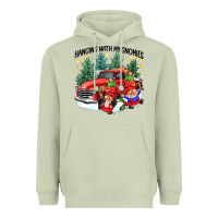 Matcha hanging with my gnomies Heavyweight Hoodie - CowGirlArtShop