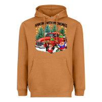 Meerkat hanging with my gnomies Heavyweight Hoodie - CowGirlArtShop