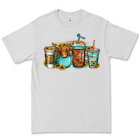 Dove Grey longhaired cow coffee cups Premium Tee - Jasminsmagicworld