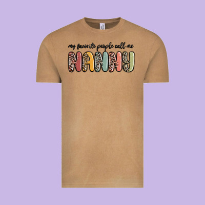 My Favorite People Call Me Nanny Vintage Tee Designed By Maliassmallbusiness