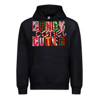 Black Candy Cane Cutie Urban Hoodie - FaDigitalArtStudio