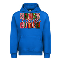 Cobalt Candy Cane Cutie Urban Hoodie - FaDigitalArtStudio