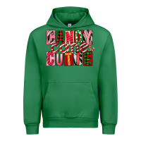 Emerald Candy Cane Cutie Urban Hoodie - FaDigitalArtStudio