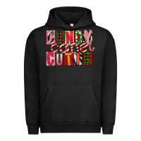 Pigment Black Candy Cane Cutie Urban Hoodie - FaDigitalArtStudio