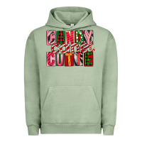 Pigment Oil Green Candy Cane Cutie Urban Hoodie - FaDigitalArtStudio