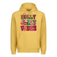 Antique Gold holly jolly vibes pink christmas Premium Hoodie - CowGirlArtShop