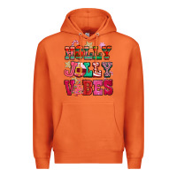 Carrot holly jolly vibes pink christmas Premium Hoodie - CowGirlArtShop