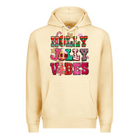 Pina Colada holly jolly vibes pink christmas Premium Hoodie - CowGirlArtShop