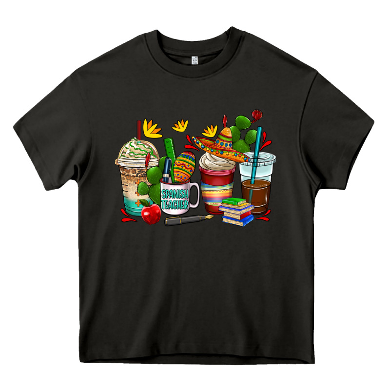 Spanish Teacher Coffee Cups Heavy Core Tee by AdoDesignShop | Teevron