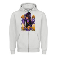 Dove Grey Bad Witch Black Woman Zipper Hoodie - texasbilliewilder