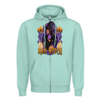 Seafoam Bad Witch Black Woman Zipper Hoodie - texasbilliewilder