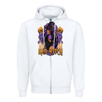 White Bad Witch Black Woman Zipper Hoodie - texasbilliewilder