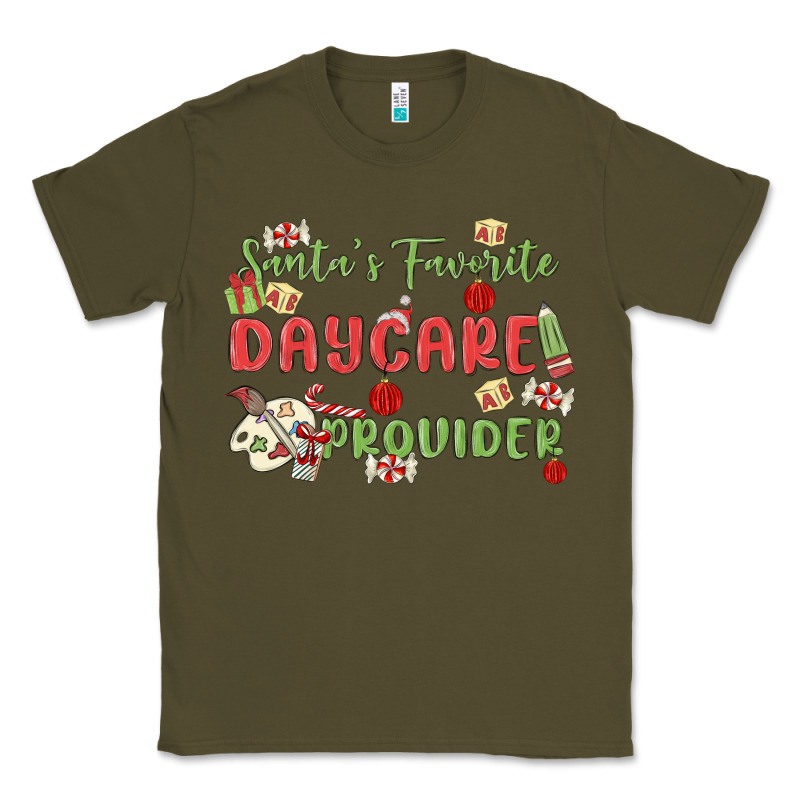 Santa's Favorite Daycare Provider Classic Tee by MaliasSmallBusiness | Teevron