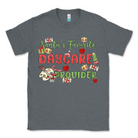 Charcoal Heather santa's favorite daycare provider Classic Tee - MaliasSmallBusiness