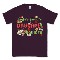 Plum santa's favorite daycare provider Classic Tee - MaliasSmallBusiness