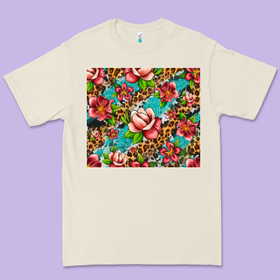 Tropical Flowers Premium Tee Designed By Artiststas