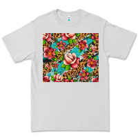 Dove Grey tropical flowers Premium Tee - Artiststas
