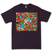 Plum tropical flowers Premium Tee - Artiststas