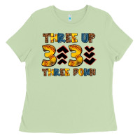 Matcha three up three down softball Ladies Tee - AdoDesignShop