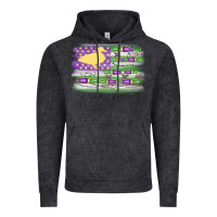 Vintage Black mardi gras duck call flag Vintage Hoodie - MaliasSmallBusiness