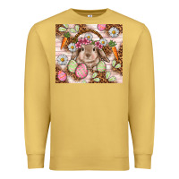 Antique Gold Easter Bunny tumbler Easter Day Premium Sweatshirt - HowdyJamesFarm