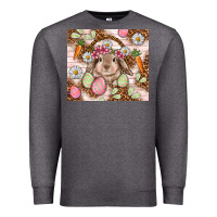 Charcoal Heather Easter Bunny tumbler Easter Day Premium Sweatshirt - HowdyJamesFarm