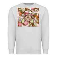 Dove Grey Easter Bunny tumbler Easter Day Premium Sweatshirt - HowdyJamesFarm