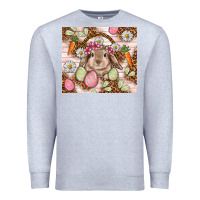 Heather Grey Easter Bunny tumbler Easter Day Premium Sweatshirt - HowdyJamesFarm