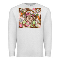 Oatmeal Heather Easter Bunny tumbler Easter Day Premium Sweatshirt - HowdyJamesFarm