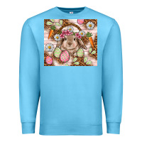 Ocean Blue Easter Bunny tumbler Easter Day Premium Sweatshirt - HowdyJamesFarm