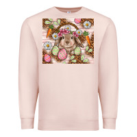 Pale Pink Easter Bunny tumbler Easter Day Premium Sweatshirt - HowdyJamesFarm