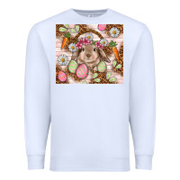 White Easter Bunny tumbler Easter Day Premium Sweatshirt - HowdyJamesFarm