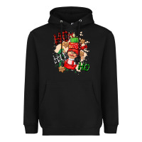 Ho Ho Ho Girl Gnome Heavyweight Hoodie | Teevron
