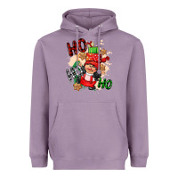 Lavender ho ho ho girl gnome Heavyweight Hoodie - CowGirlArtShop