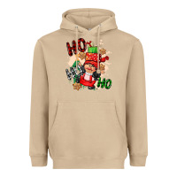 Mushroom ho ho ho girl gnome Heavyweight Hoodie - CowGirlArtShop