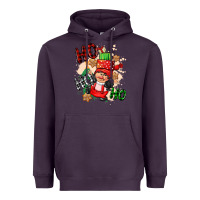 Plum ho ho ho girl gnome Heavyweight Hoodie - CowGirlArtShop