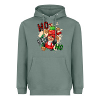 Sage ho ho ho girl gnome Heavyweight Hoodie - CowGirlArtShop