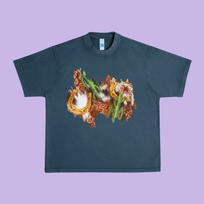 Horseshoe Cowhide Cactus Patch Urban Heavy Tee Designed By Adodesignshop