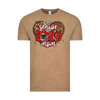 Vintage Coffee senior 2024 mom football Vintage Tee - MaliasSmallBusiness