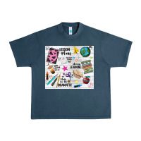 Midnight Navy teacher always learning Urban Heavy Tee - NancyCooperArtShop
