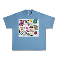 Pebble Blue teacher always learning Urban Heavy Tee - NancyCooperArtShop