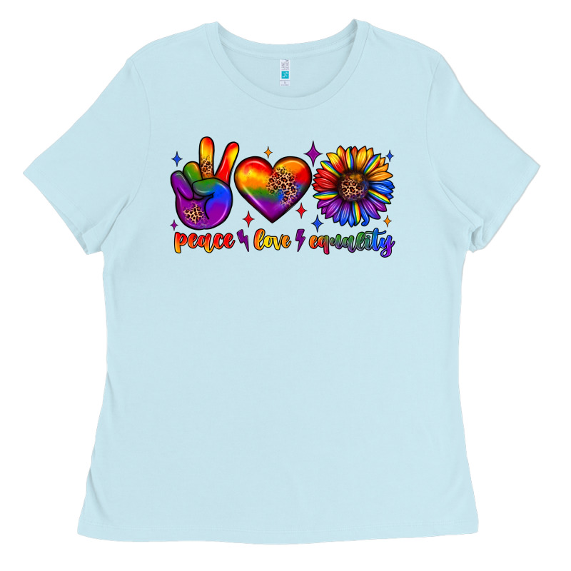 Peace Love Equality Ladies Tee by JahusDesignShop | Teevron