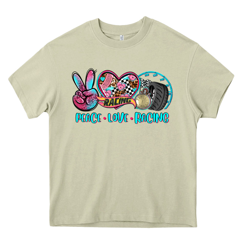 Peace Love Racing Heavy Core Tee by AdoDesignShop | Teevron