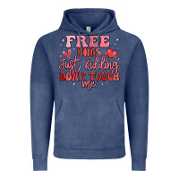 Vintage Denim free hugs just kidding don't touch me Vintage Hoodie - MaliasSmallBusiness