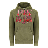 Vintage Olive free hugs just kidding don't touch me Vintage Hoodie - MaliasSmallBusiness